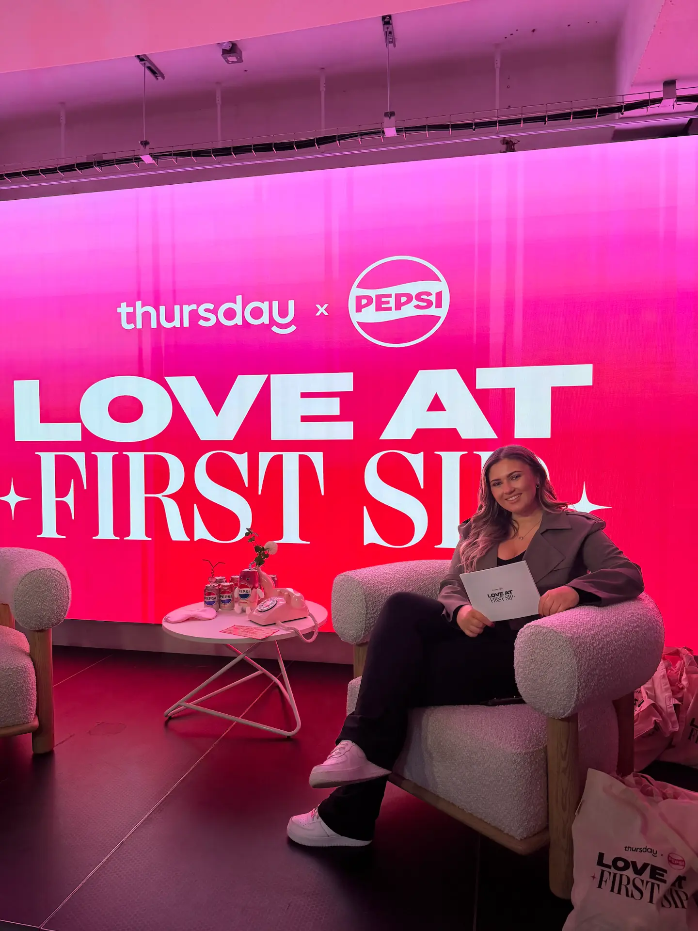 Thursday x Pepsi Love At First Sip brand activation
