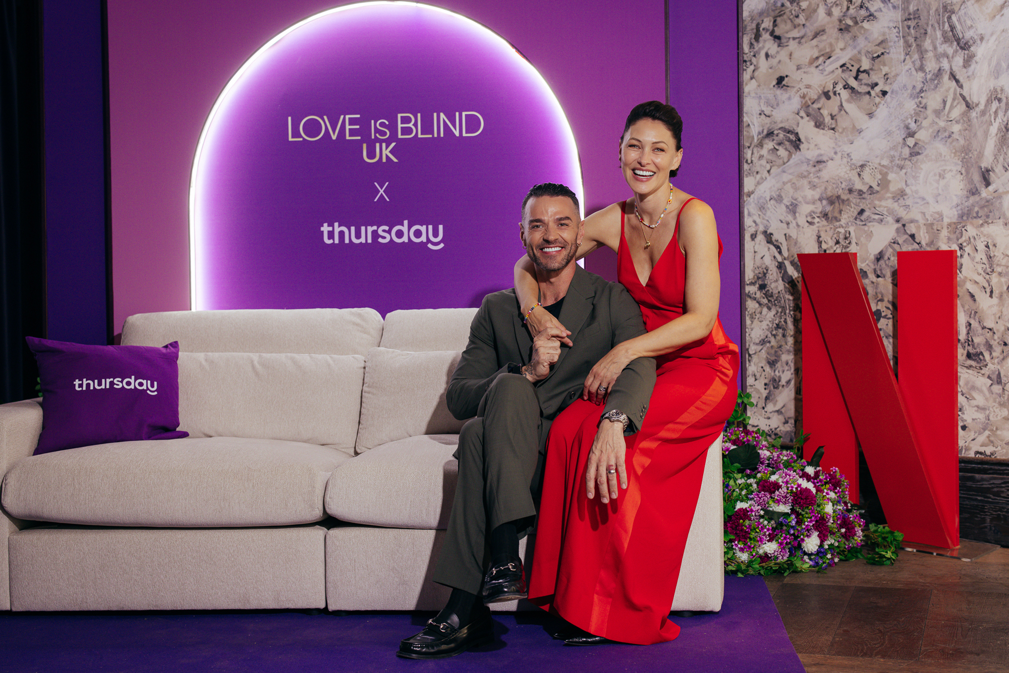 Love is Blind UK x Thursday on the Netflix set
